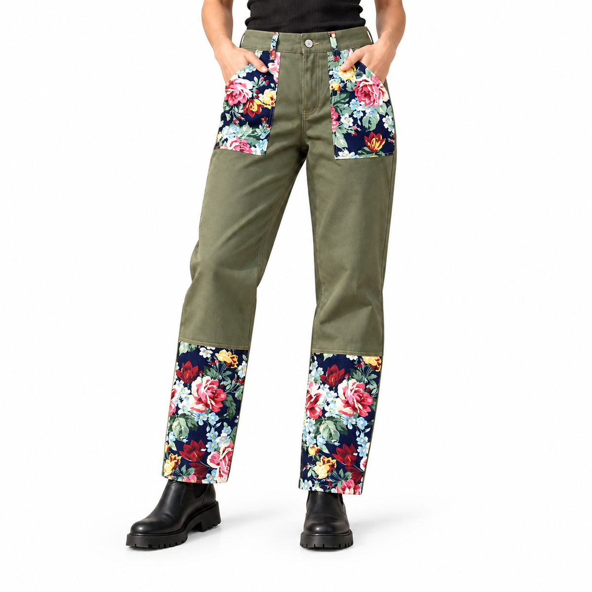 Garden Jeans — model view on a white studio background