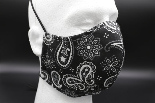 Dark Grey Paisley