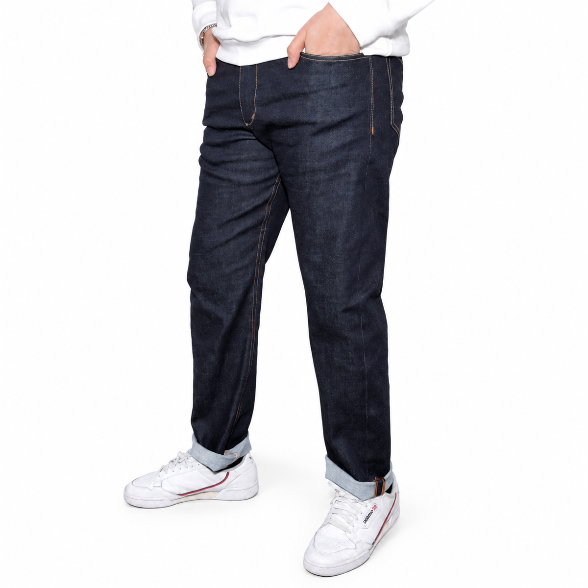Martins Jeans — Indigo — side studio view