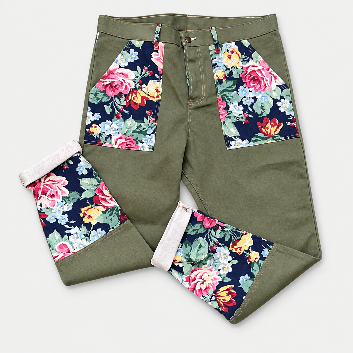 Garden Jeans — front folded studio view