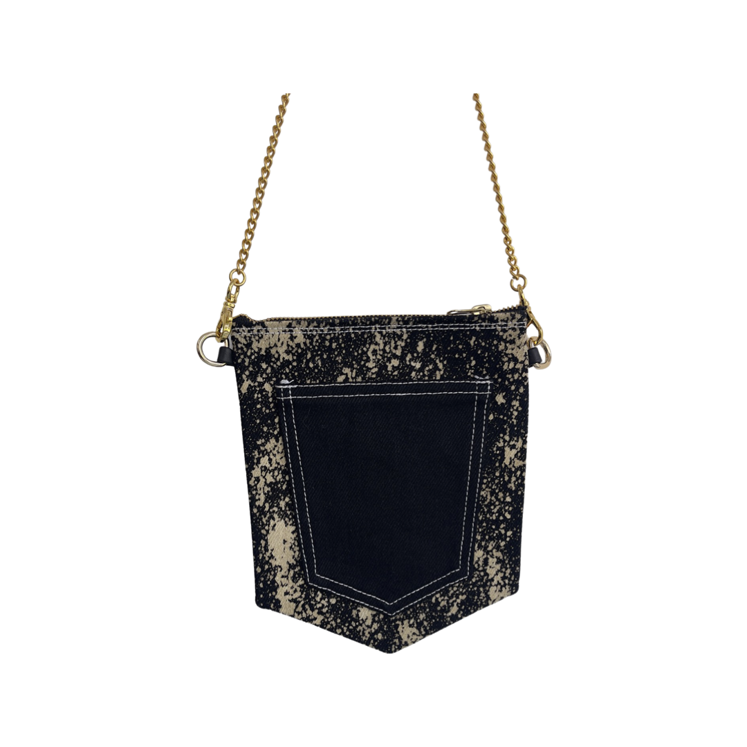 Denim Pocket Bag - Bleached Black