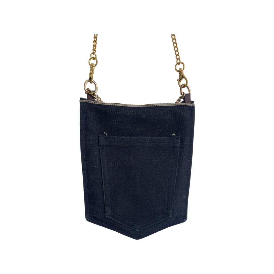 Denim Pocket Bag - Indigo